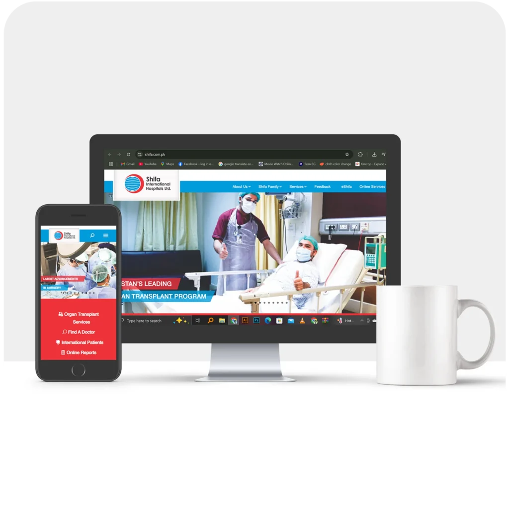 medical website design