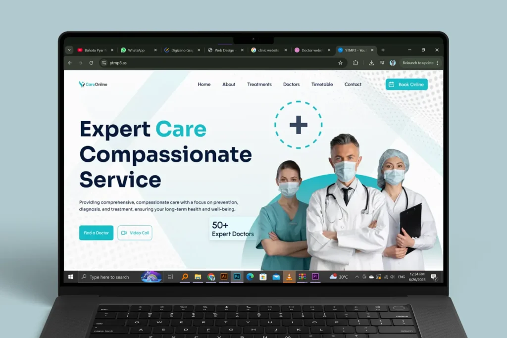 medical website development