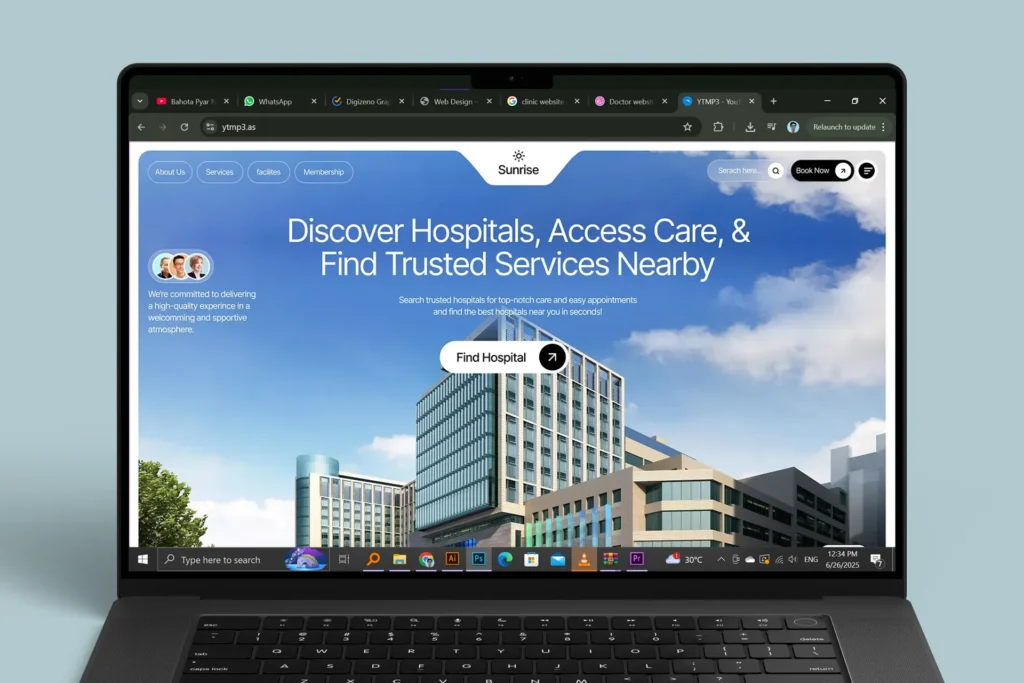 medical website development